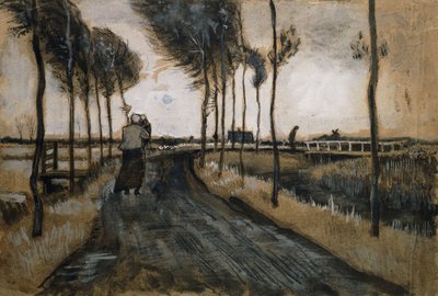 Landschap met vrouw en kind, 1883 door Vincent van Gogh