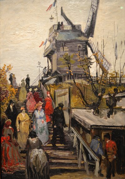 Le Moulin de Blute-Fin door Vincent van Gogh