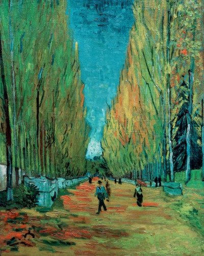 Les Alyscamps door Vincent van Gogh