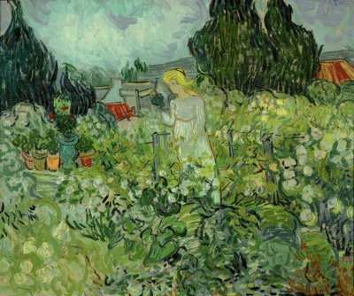 Marguerite Gachet in haar tuin door Vincent van Gogh