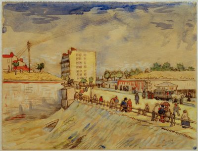 Parijse stadspoort door Vincent van Gogh