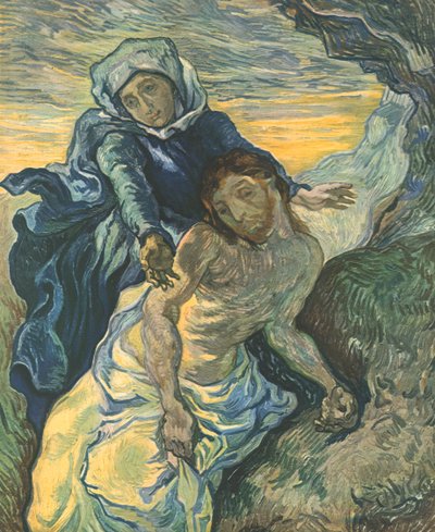Pietà na Delacroix, september 1889, 1947 door Vincent van Gogh