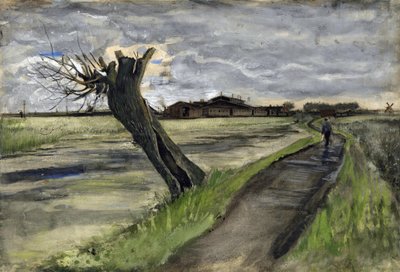 Knotwilg (saule tetard) door Vincent van Gogh