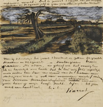 Knotwilg. Brief aan Theo van Gogh door Vincent van Gogh