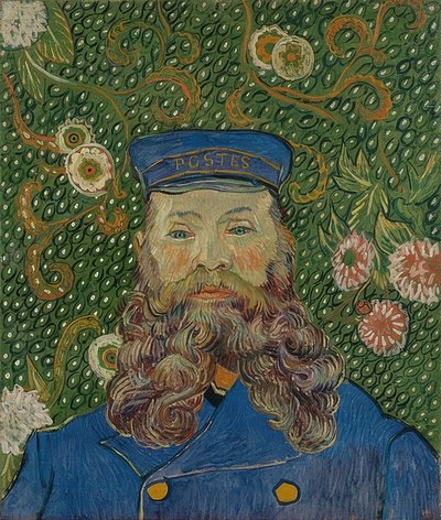 Portret van Joseph Roulin. 1889 door Vincent van Gogh