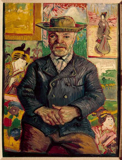 Portret van Vader Tanguy door Vincent van Gogh