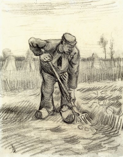 Aardappelverzamelaar door Vincent van Gogh