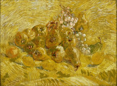 Kweeperen, citroenen, peren en druiven door Vincent van Gogh