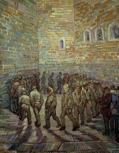 Ronde van de gevangenen door Vincent van Gogh
