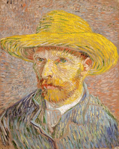 Zelfportret met een Strohoed keerzijde: De Aardappelschiller, 1887 door Vincent van Gogh