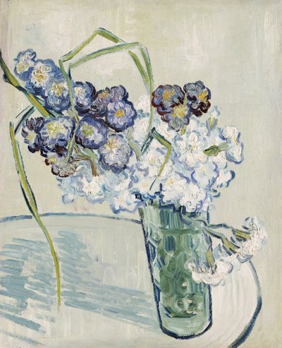 Stilleven, Vaas met Anjers, juni 1890 door Vincent van Gogh