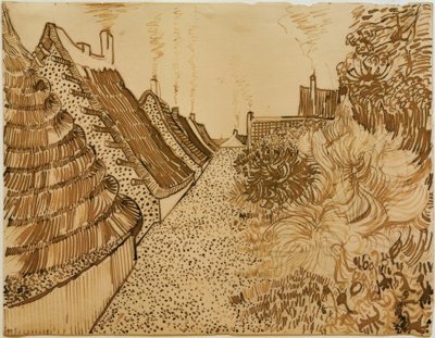 Straat in Saintes-Maries-de-la-Mer door Vincent van Gogh