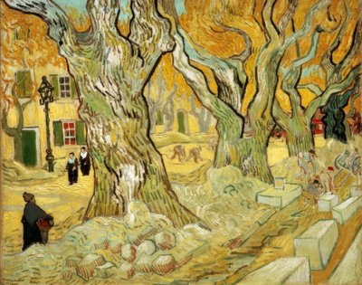 Straatwerkers in Saint-Remy door Vincent van Gogh