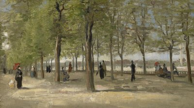 Terras in de Luxemburgse Tuin door Vincent van Gogh