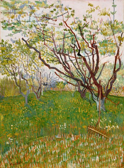 De bloeiende boomgaard door Vincent van Gogh