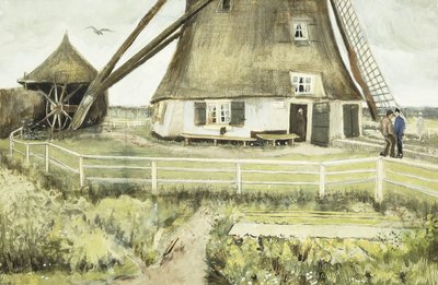 De Molen, 1881 door Vincent van Gogh