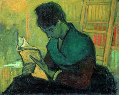 De Romanslezer, 1888 door Vincent van Gogh