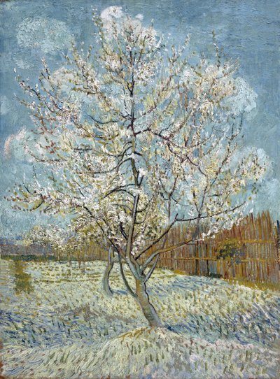 De roze perzikboom door Vincent van Gogh