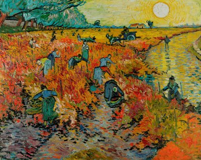 De rode wijngaard door Vincent van Gogh