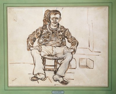 De Zouaaf, zittend, 1888 door Vincent van Gogh