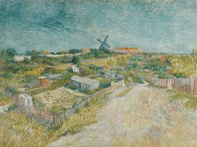 Moestuinen in Montmartre door Vincent van Gogh