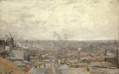 Uitzicht vanaf Montmartre door Vincent van Gogh