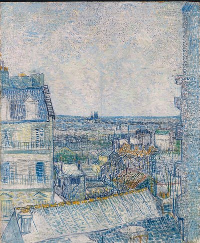 Uitzicht vanuit het raam van de kunstenaar, Rue Lapic; Vue de la Chambre de l