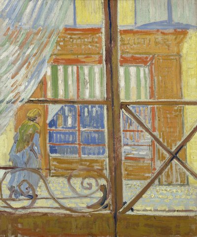Uitzicht op een slagerij door Vincent van Gogh