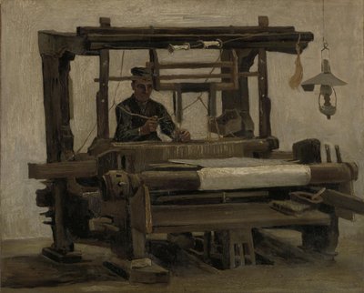 Wever aan het weefgetouw door Vincent van Gogh