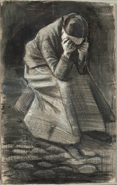 Huilende vrouw door Vincent van Gogh
