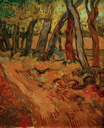 Pad in de tuin van de kliniek door Vincent van Gogh