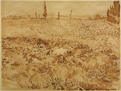 Tarweveld door Vincent van Gogh