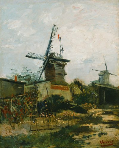 Molens op Montmartre door Vincent van Gogh