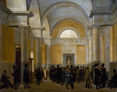 Interieur van Palazzo San Giacomo in Napels door Vincenzo Abbati