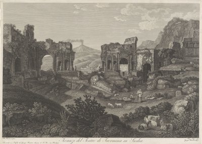 Theater van Taormina door Vincenzo Alloja