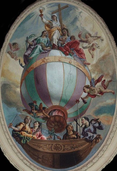 Deugd op een ballon door Vincenzo Angelo Orelli