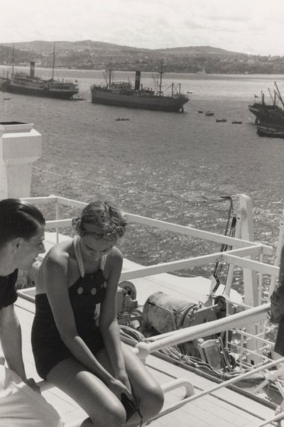Een koppel aan boord van het cruiseschip 
