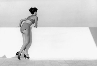 Baadster, Italië, ca. 1955 (gelatinezilverdruk) door Vincenzo Balocchi