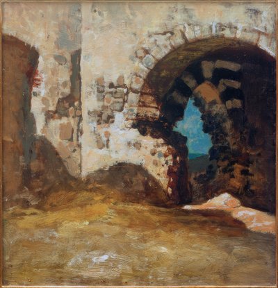 Ruïnes in Porto Venere door Vincenzo Cabianca