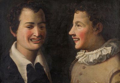 Due giovani che ridono Twee jongens die lachen, Tweede helft van de 16e eeuw door Vincenzo Campi
