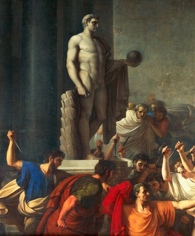 Dood van Caesar, 15 maart 44 v.Chr. door Vincenzo Camuccini