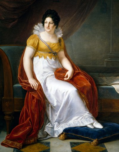 Portret van Maria Luisa van Spanje, Hertogin van Lucca door Vincenzo Camuccini