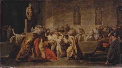 De Dood van Julius Caesar door Vincenzo Camuccini