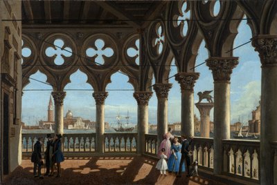 Venetië - Loggia van het Dogepaleis door Vincenzo Chilone