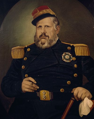 Portret van Ferdinand II van Bourbon-Twee Siciliën door Vincenzo De Mita
