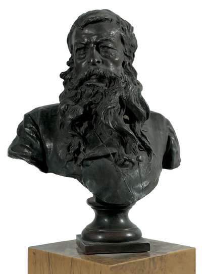 Buste van schilder Meissonier door Vincenzo Gemito