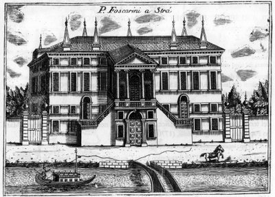 Het paleis (Palazzo) Foscarini een Stra nabij Venetië in 