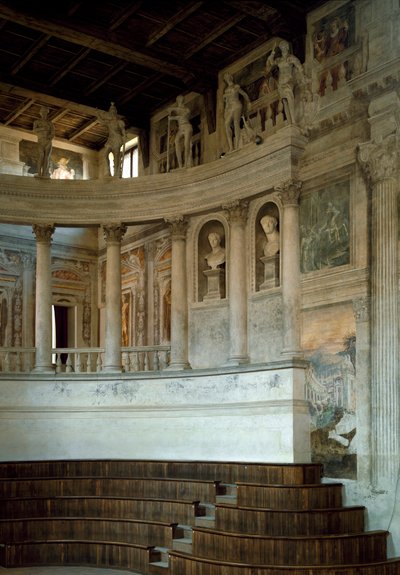 Renaissance architectuur: uitzicht op het Olympisch Theater door Vincenzo Scamozzi