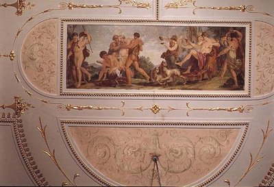 Plafond van de Pompeiaanse Muziekkamer door Vincenzo Valdre