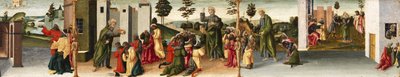 Verhaal van Sint Thomas de Apostel - Sint Thomas doopt Gundaphorus, en andere episodes, 1480-1500 door Vincenzo di Antonio Frediani